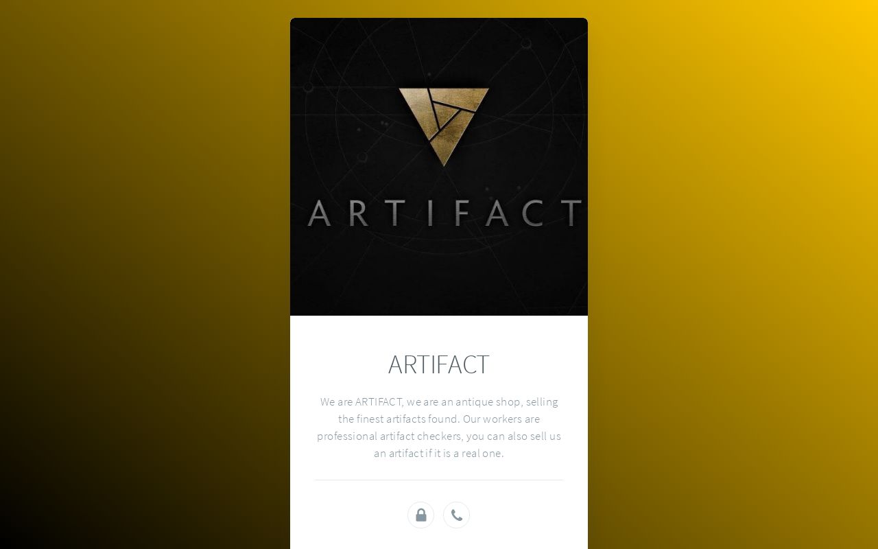 Carrd profile picture for @artifacts